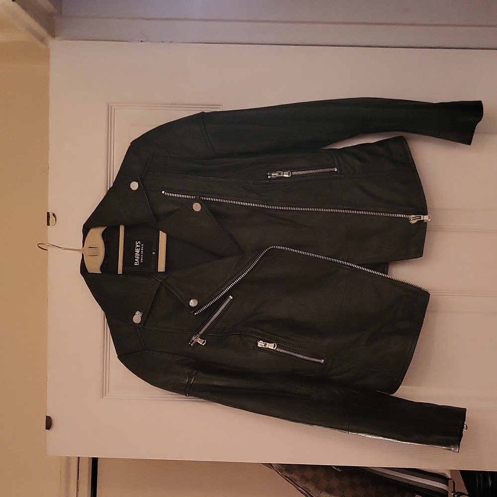 Moto leather jacket